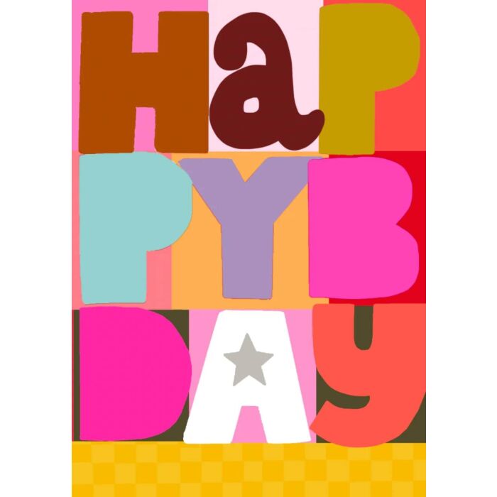 Papersalad Happy Birthday Pink Text